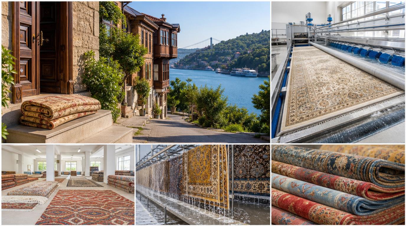 Beykoz halı yıkama hizmeti için Boğaz hattında kapıdan ücretsiz halı alımı